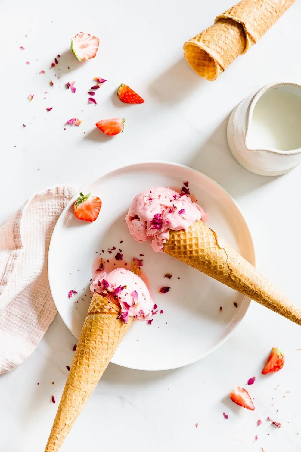 Glace à la fraise