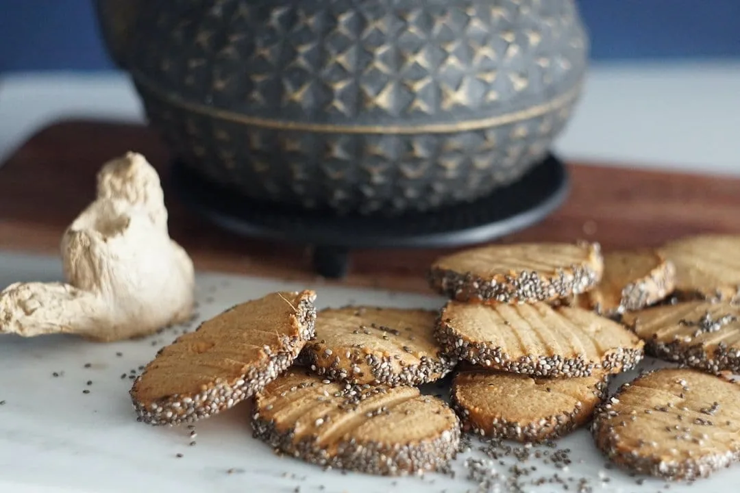 Gember-chiazaad koekjes