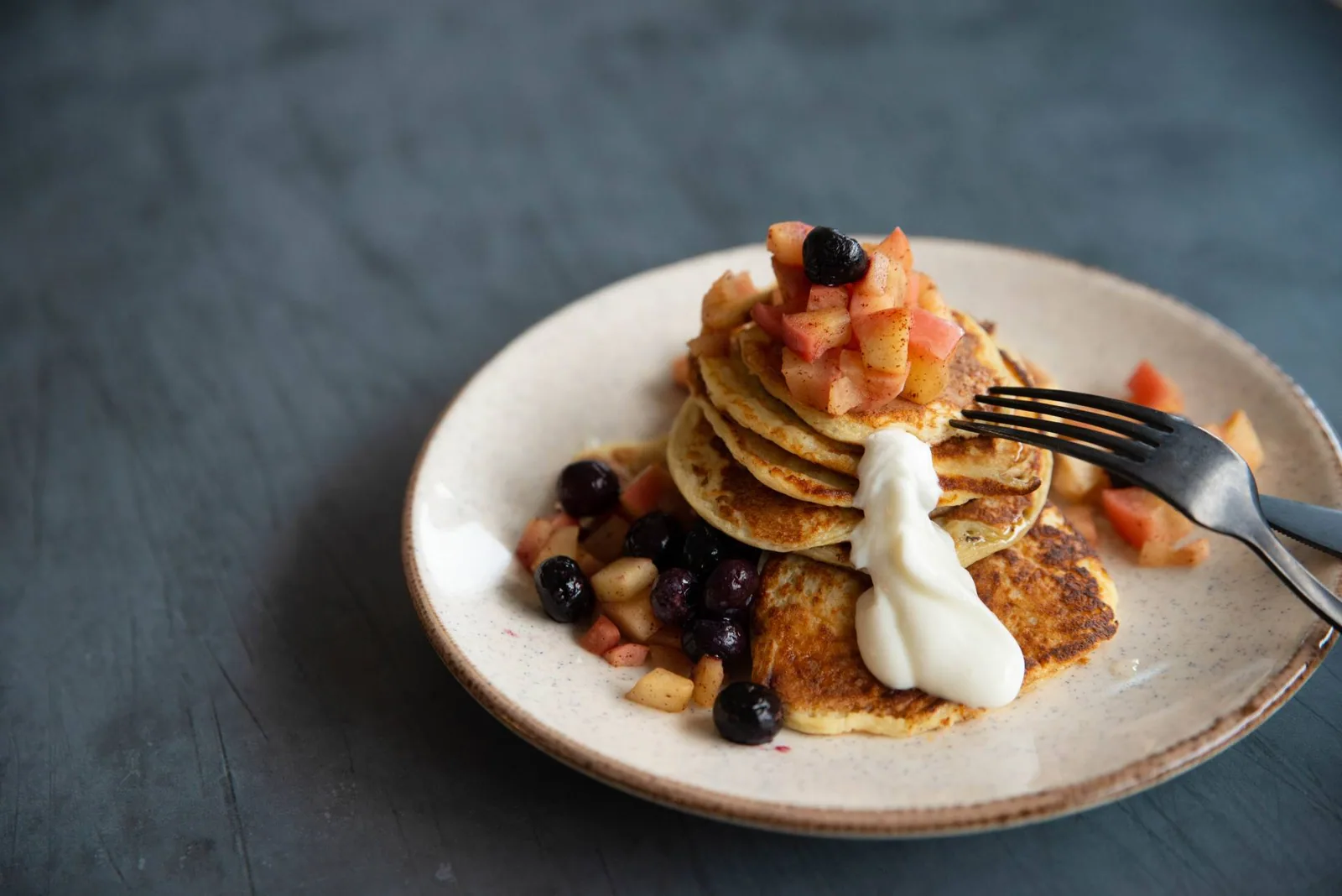 Crêpes au fromage blanc