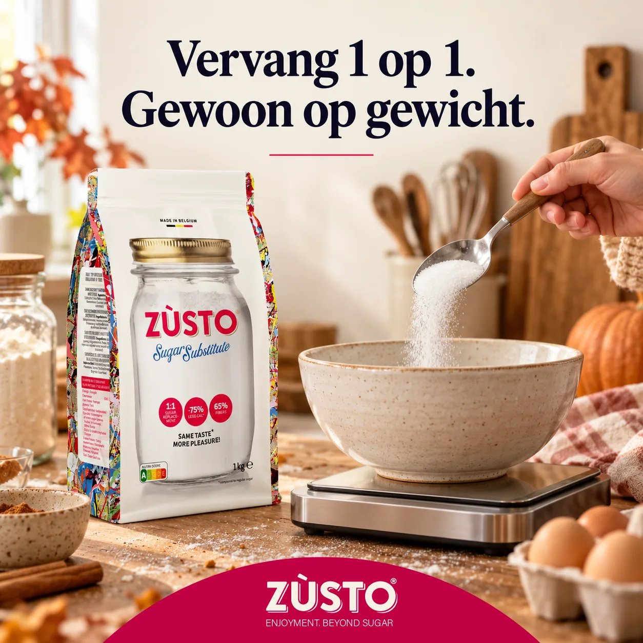 Keep Your Recipe. Swap One Thing. Zùsto Makes Autumn Baking Simple
