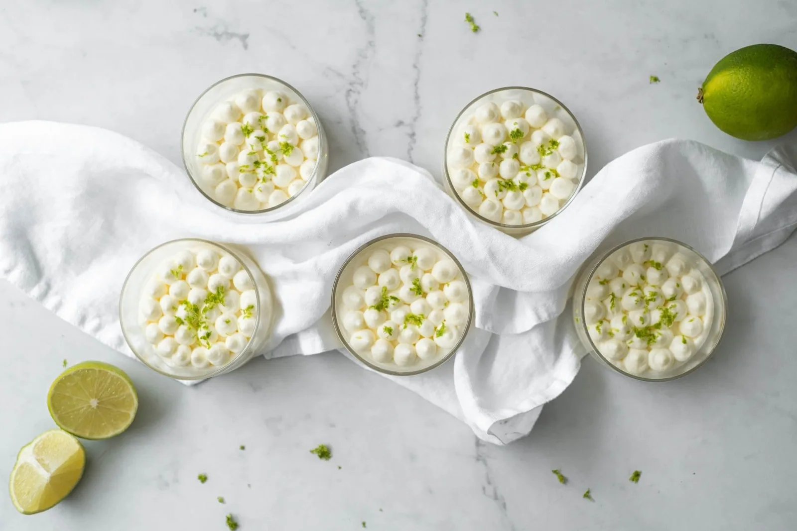 Mousse au citron vert sans sucre