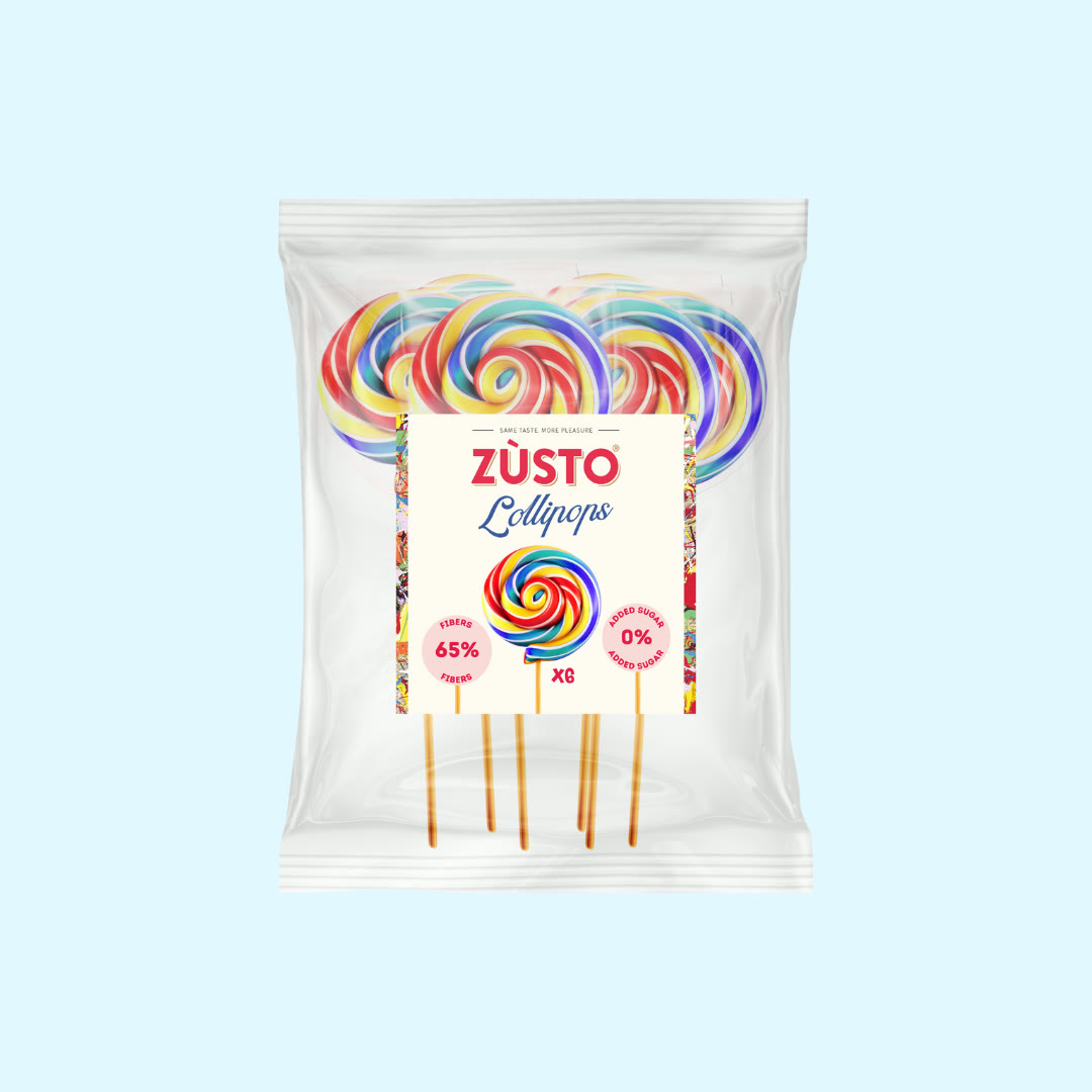 Zusto mixed fruit lollipops